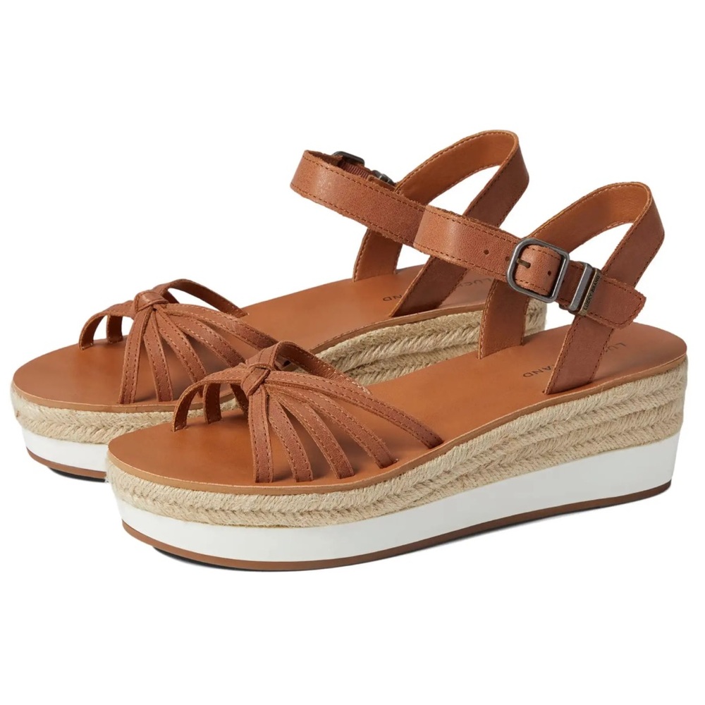 Lucky brand platform wedge sandals